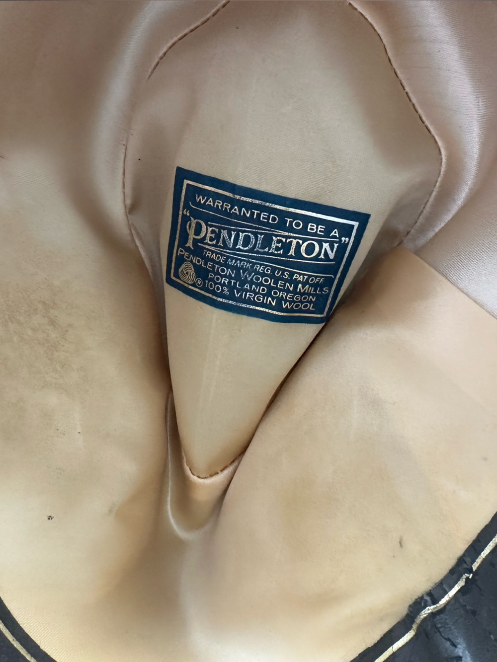 Pendleton Cream Wool Fedora - Picture 8 of 8